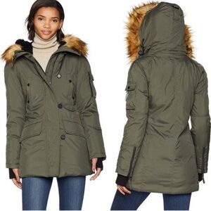 S13 NYC Urban Outfitters Eskimo Down Parka Coat Sz Small